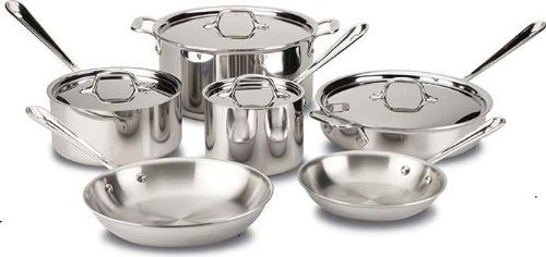 all-clad-401488r-tri-ply-bonded-stainless-steel-cookware-set